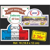Plaque PVC Réf. 19